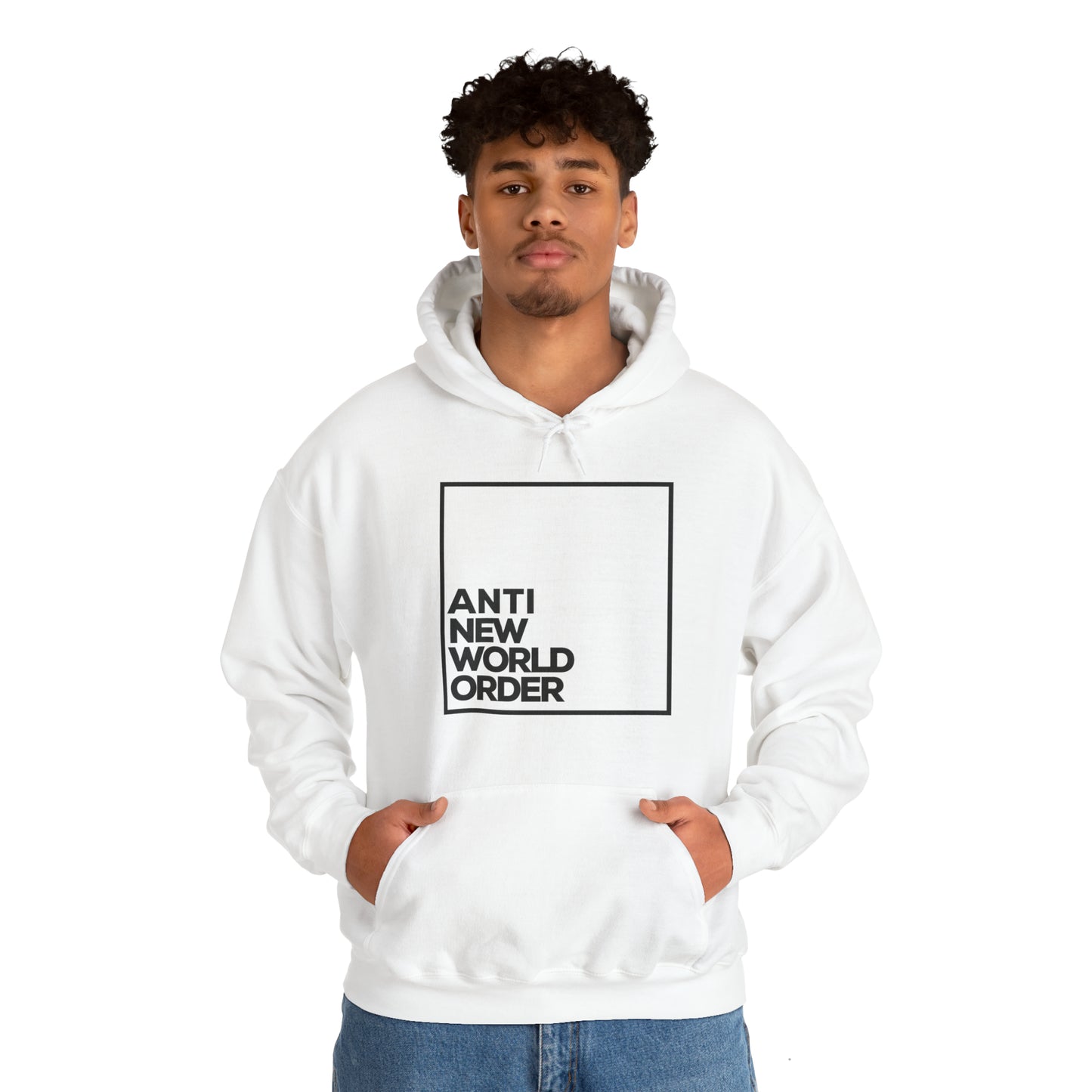 "ANTI NEW WORLD ORDER" Hooded Sweatshirt