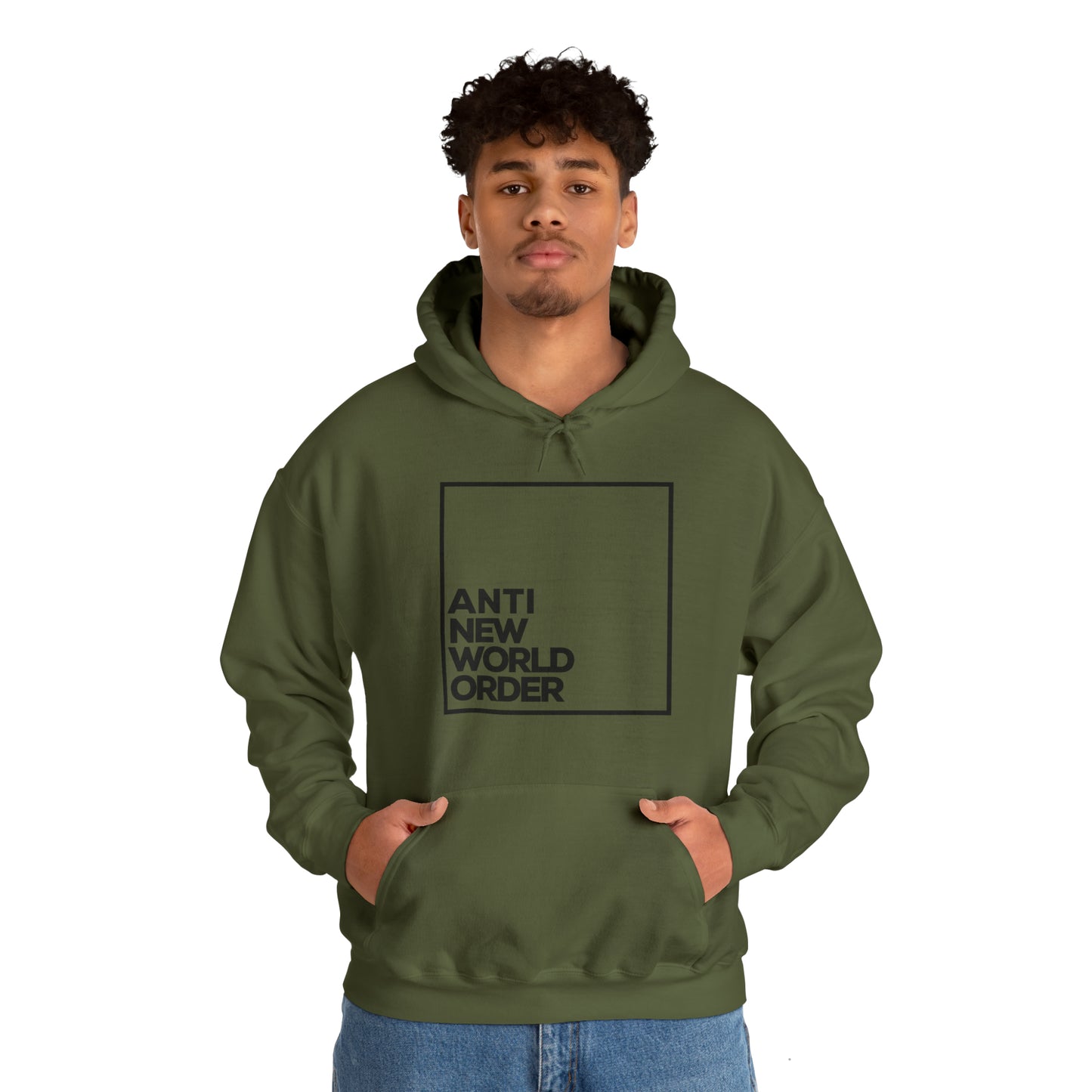 "ANTI NEW WORLD ORDER" Hooded Sweatshirt